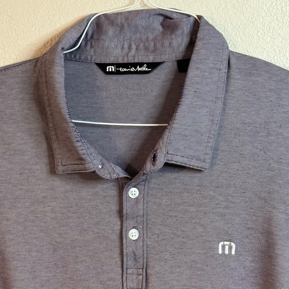 Travis Mathew Purple Polo Shirt Classic Design - Picture 3 of 5